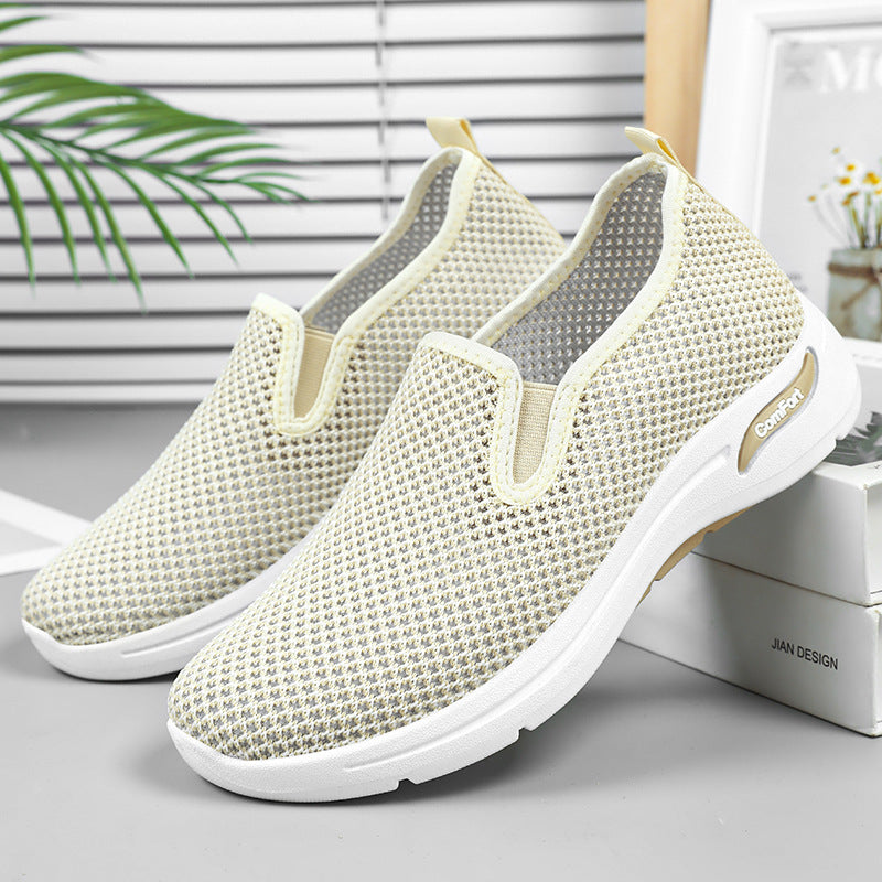 Damen Atmungsaktive Slip-On Sneakers mit elastischem Band EB
