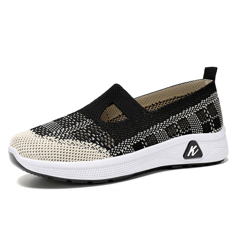 Damen Atmungsaktive und elastische Slip-On Freizeitschuhe EB