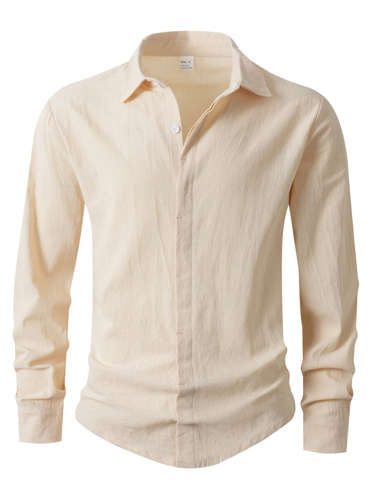 Herren Elegantes Casual-Hemd mit Slim-Fit Schnitt EB