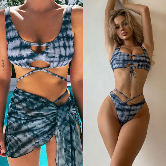 Damen Bikini mit raffiniertem Cut-Out und geschmackvollem Bindesystem EB