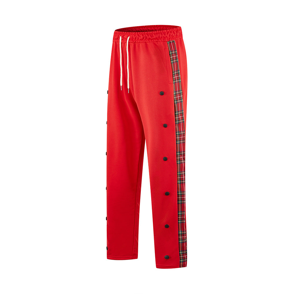 Herren Sportliche Jogginghose mit Druckknopf-Design und elastischem Bund EB