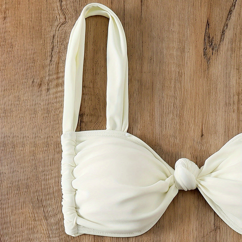 Damen Triangel-Bikini mit Knotendetails EB