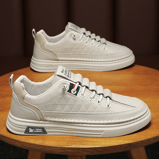 Damen modische Sneakers mit stabiler Plateausohle und strukturiertem Obermaterial EB