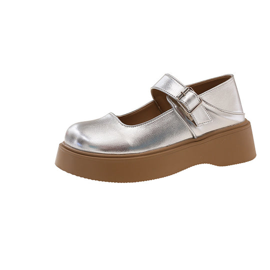 Damen elegante Mary Jane Schuhe mit funkelndem Design EB