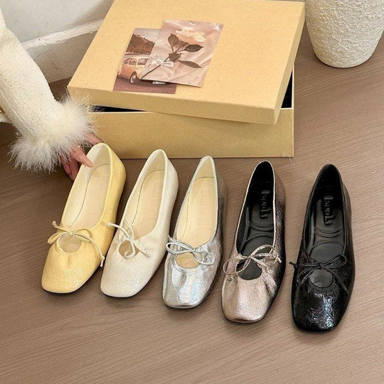Damen elegante Ballerinas mit modischem Rüschendesign und komfortablem Innenfutter EB