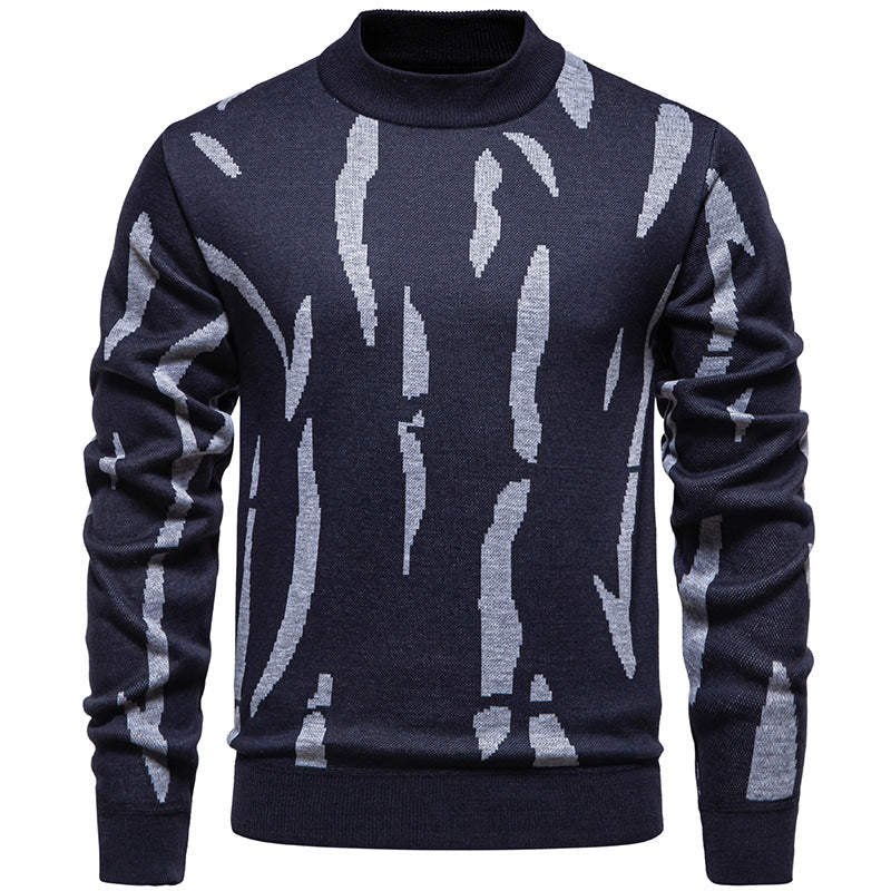 Herren modischer Sweatpullover mit einzigartigem grafischem Muster EB