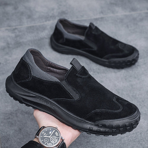 Herren bequeme Slipper aus Wildleder EB