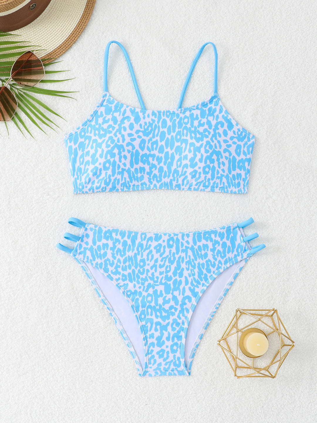 Damen Triangel-Bikini-Set mit modischen Akzenten EB