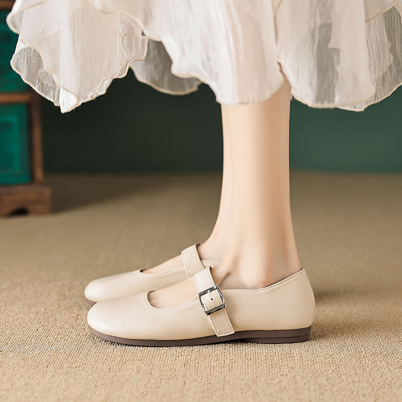 Damen Ballerinas mit verstellbarem Riemen und angenhmem Innenfutter EB