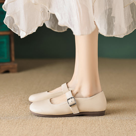 Damen Ballerinas mit verstellbarem Riemen und angenhmem Innenfutter EB