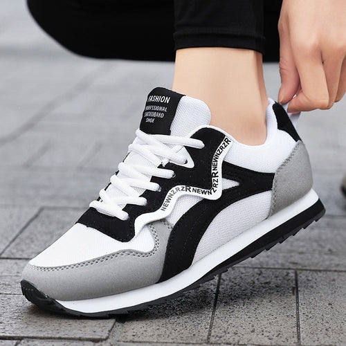 Damen Sportliche Sneakers mit atmungsaktiver Mesh-Oberfläche EB
