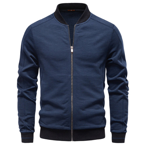 Herren Sportjacke mit modischem Stehkragen und elastischem Bund EB