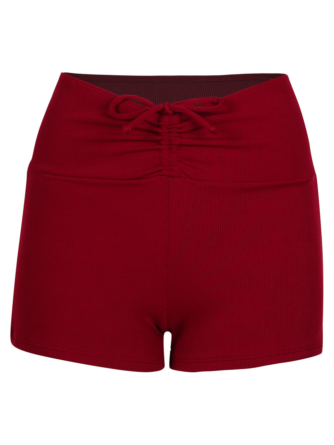 Damen Bikini-Höschen mit hohem Bund und raffinierten Rüschendetails EB