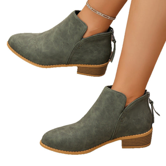 Damen Chelsea-Stiefel mit seitlichem Reißverschluss und komfortabel gepolsterter Innensohle EB