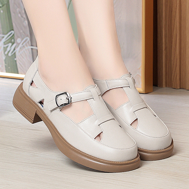 Damen Komfortable Schnürsandalen mit modischem Riemendesign EB