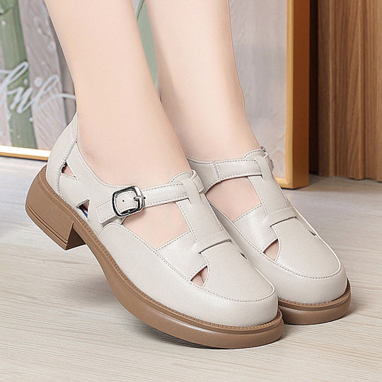 Damen Komfortable Schnürsandalen mit modischem Riemendesign EB