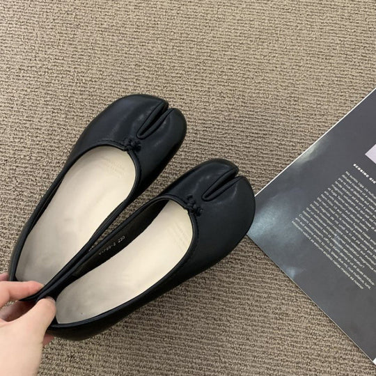 Damen Ballerinas mit eleganter Schlitz-Details und bequemer Innensohle EB
