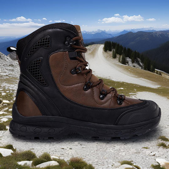 Herren Hochwertige Trekkingstiefel mit atmungsaktiver Membran und rutschfester Sohle EB
