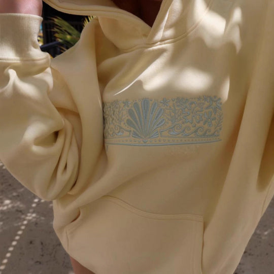 Damen Oversized Kapuzenpullover mit kreativer Grafik und bequemer Passform EB