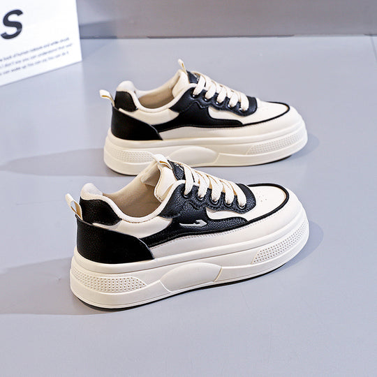 Damen modische Sneakers mit dicker Plattform und atmungsaktiver Oberseite EB