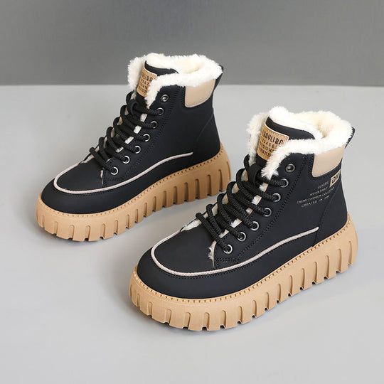 Damen Warmgefütterte Chunky Winterstiefel EB