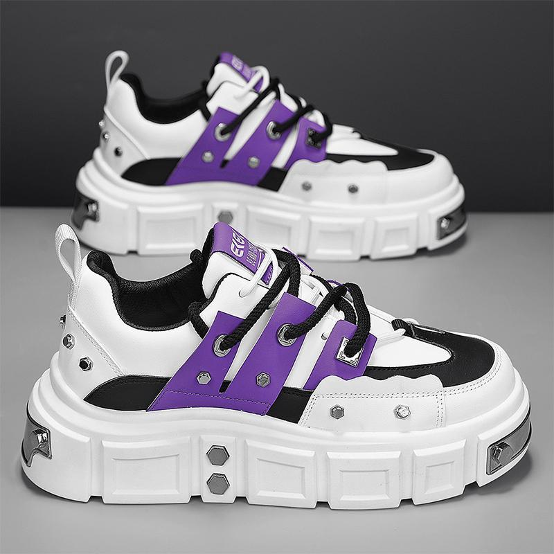 Damen modische Chunky Sneakers mit auffälligem Design und stabiler Laufsohle EB
