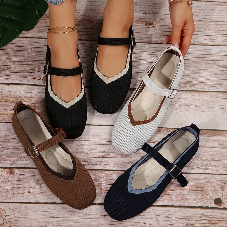 Damen Stilvolle und komfortable Ballerinas mit großem Schleifendetail EB