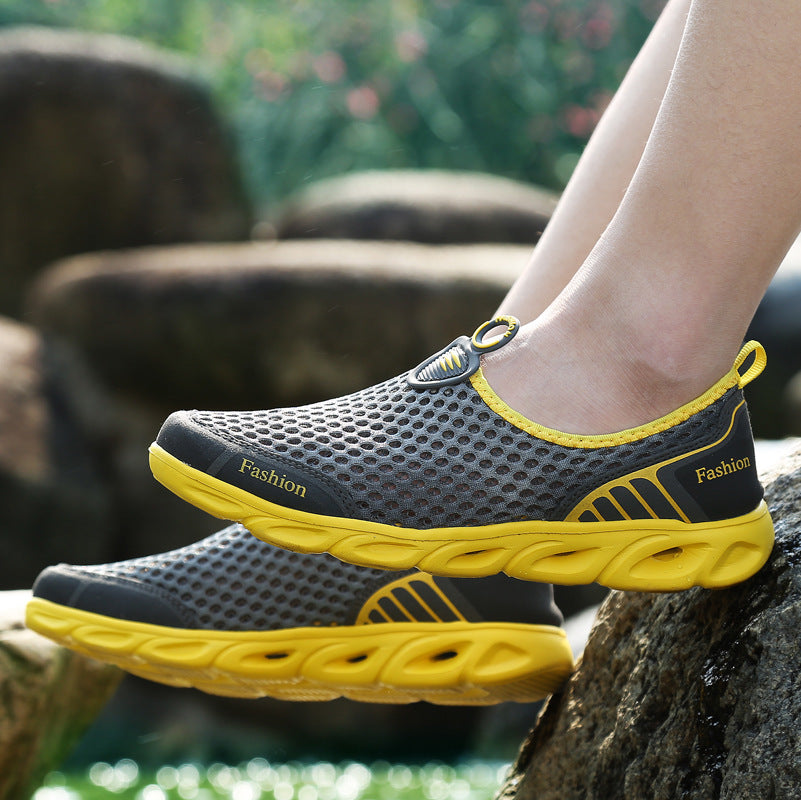 Damen Sportliche Mesh-Schuhe mit flexibler Sohle und atmungsaktiver Oberflächenstruktur EB
