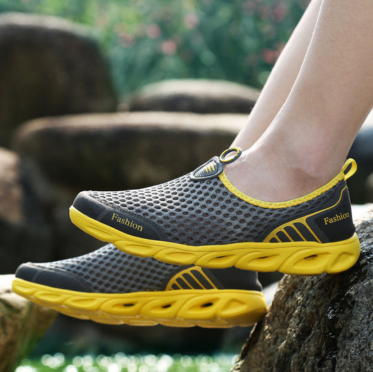 Damen Sportliche Mesh-Schuhe mit flexibler Sohle und atmungsaktiver Oberflächenstruktur EB