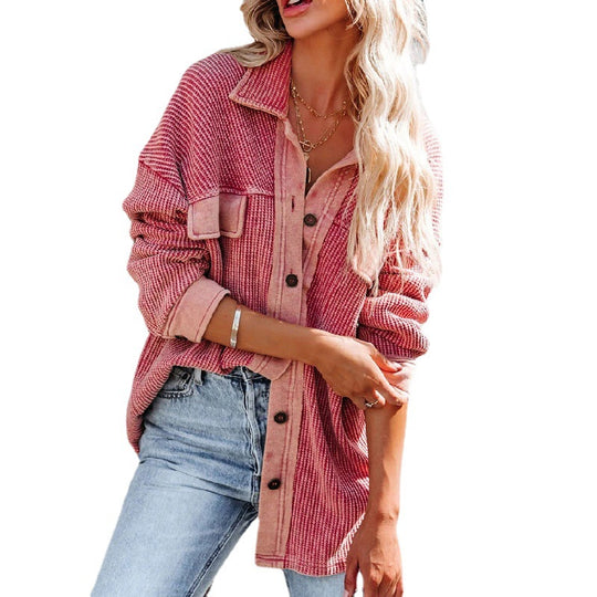 Damen Oversized Karojacke EB