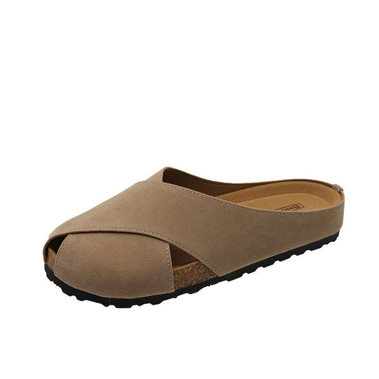 Damen offene Clogs mit ergonomischem Fußbett und antirutschfähiger Sohle EB