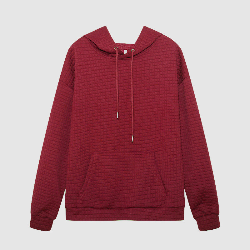 Damen stylischer Kapuzenpullover mit strukturiertem Stoff EB