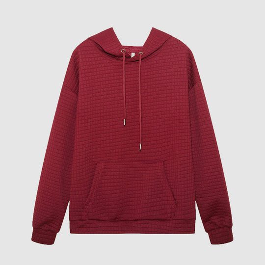 Damen stylischer Kapuzenpullover mit strukturiertem Stoff EB