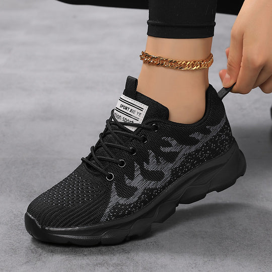Damen Sportliche Lauf-Sneaker mit atmungsaktivem Mesh-Obermaterial und dämpfender Sohle EB