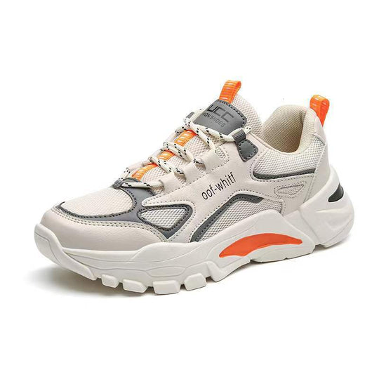 Damen Sportliche Sneaker mit atmungsaktiver Mesh-Konstruktion und stoßdämpfender Laufsohle EB