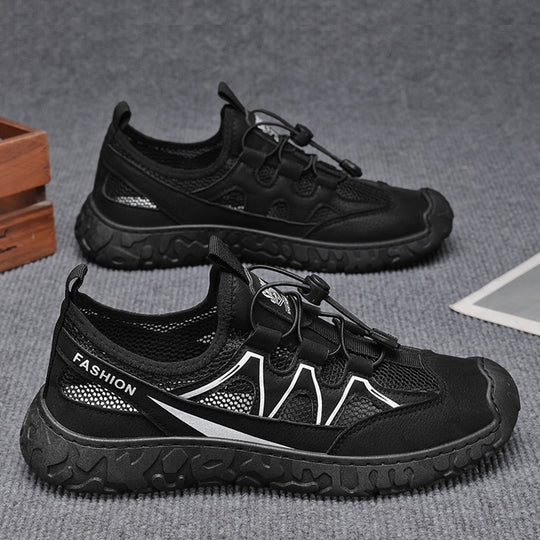 Damen Trendige Freizeit Sneaker mit atmungsaktivem Mesh-Obermaterial und rutschfester Sohle EB