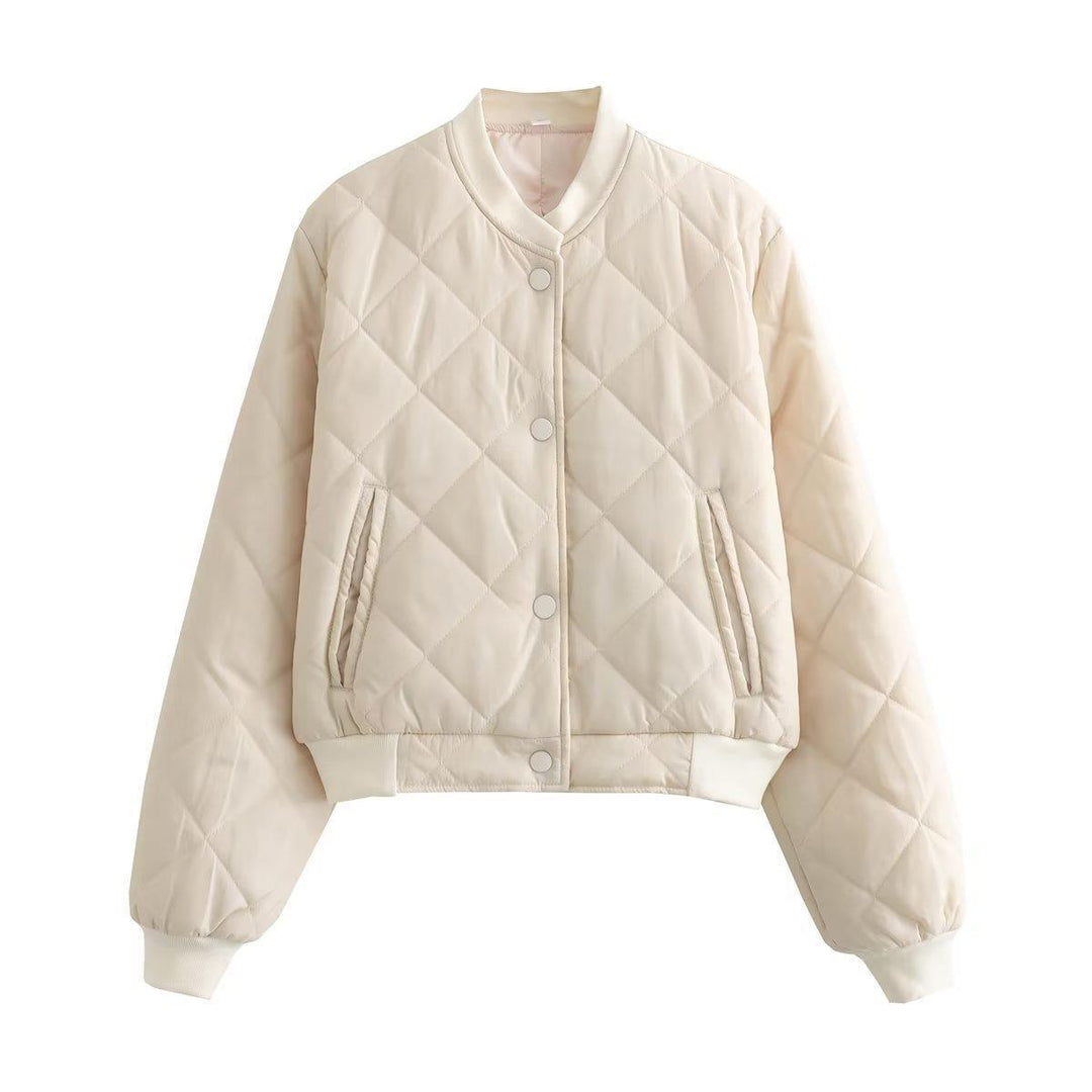 Damen gesteppte Übergangsjacke mit komfortablem Schnitt und praktischen Taschen EB
