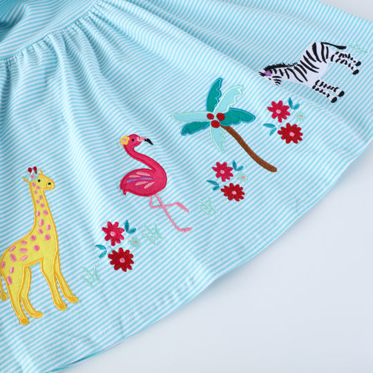 Mädchen Freizeitkleid mit tierischem Motiv EB