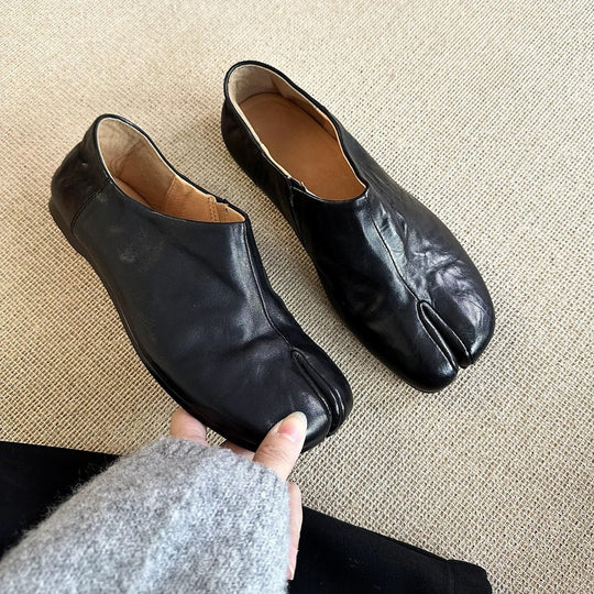Damen Mokassins mit offenem Zehenbereich und eleganter Silhouette EB