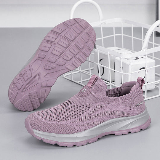 Damen Atmungsaktive Slip-On Sneakers mit flexibel dämpfender Sohle EB