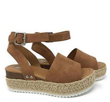 Damen Espadrille Sandalen mit verstellbarem Riemen EB