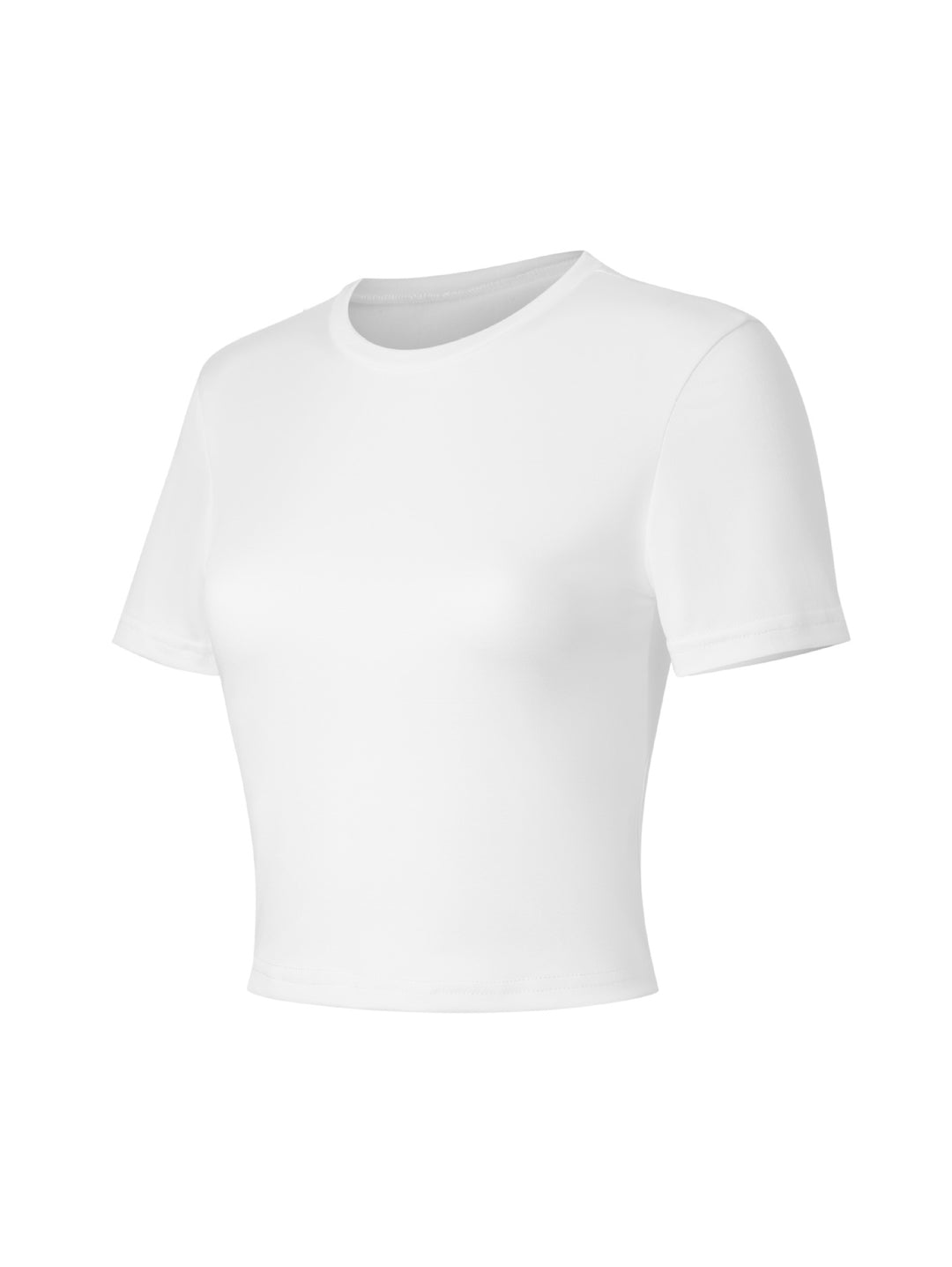 Damen Crop-T-Shirt mit figurbetontem Schnitt und modernem Design EB