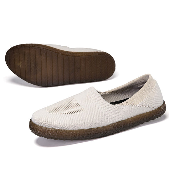Damen Bequeme und atmungsaktive Slip-On Sneakers mit elastischem Obermaterial EB