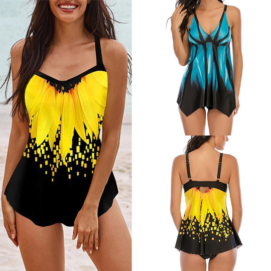 Damen Badekleid mit modernem Farbverlauf EB