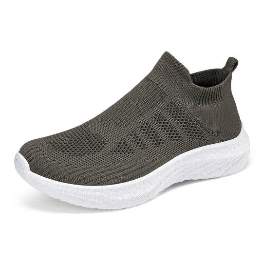 Damen Atmungsaktive Stricksneaker mit rutschfester Sohle EB