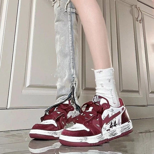 Damen Sportliche Sneakers mit auffälligem Design und komfortabler Dämpfung EB
