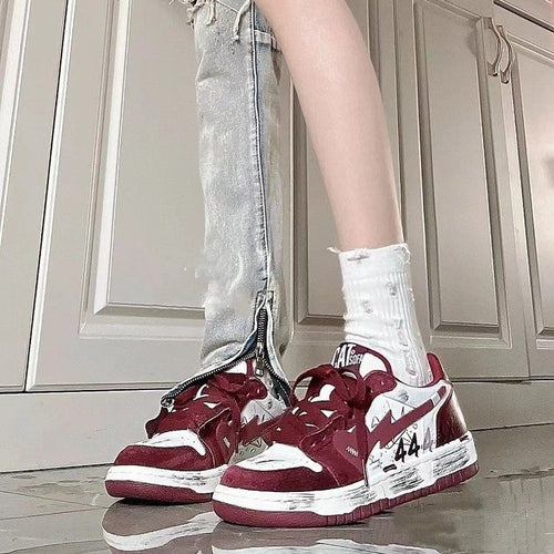 Damen Sportliche Sneakers mit auffälligem Design und komfortabler Dämpfung EB
