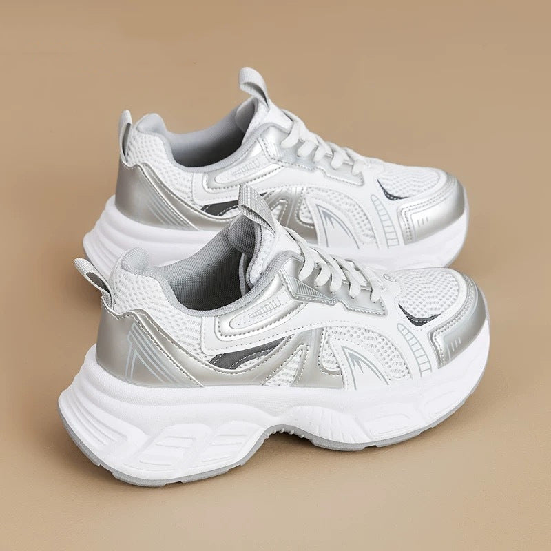 Damen Sportliche Hochleistungs Sneakers mit reflektierenden Elementen EB