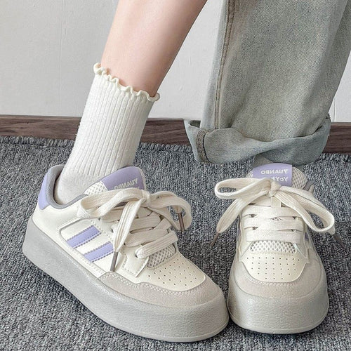 Damen Modische Freizeitsneaker mit dämpfender Sohle und innovativem Schnürsystem EB