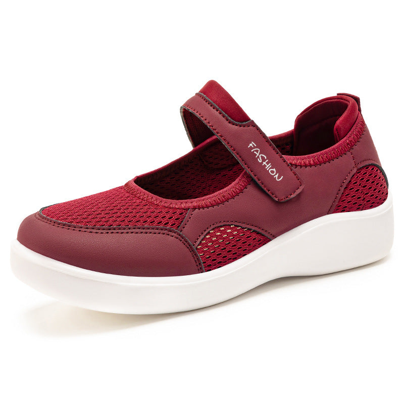 Damen Modische Sneaker mit Klettverschluss EB